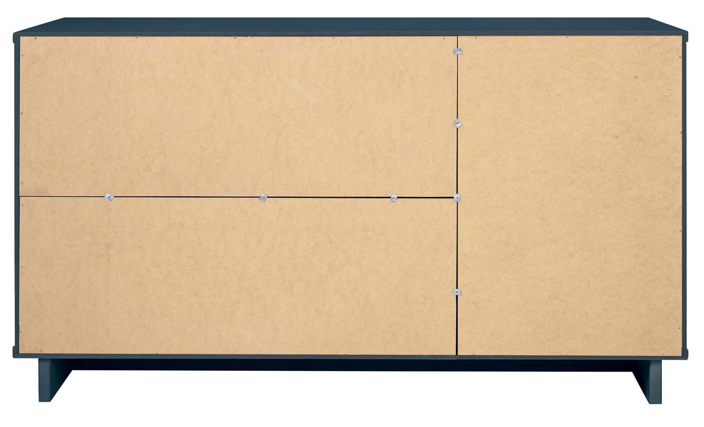 Manhattan Comfort Granville 55.07" Modern Sideboard with 3 Full Extension Drawers in Midnight Blue SB-5004