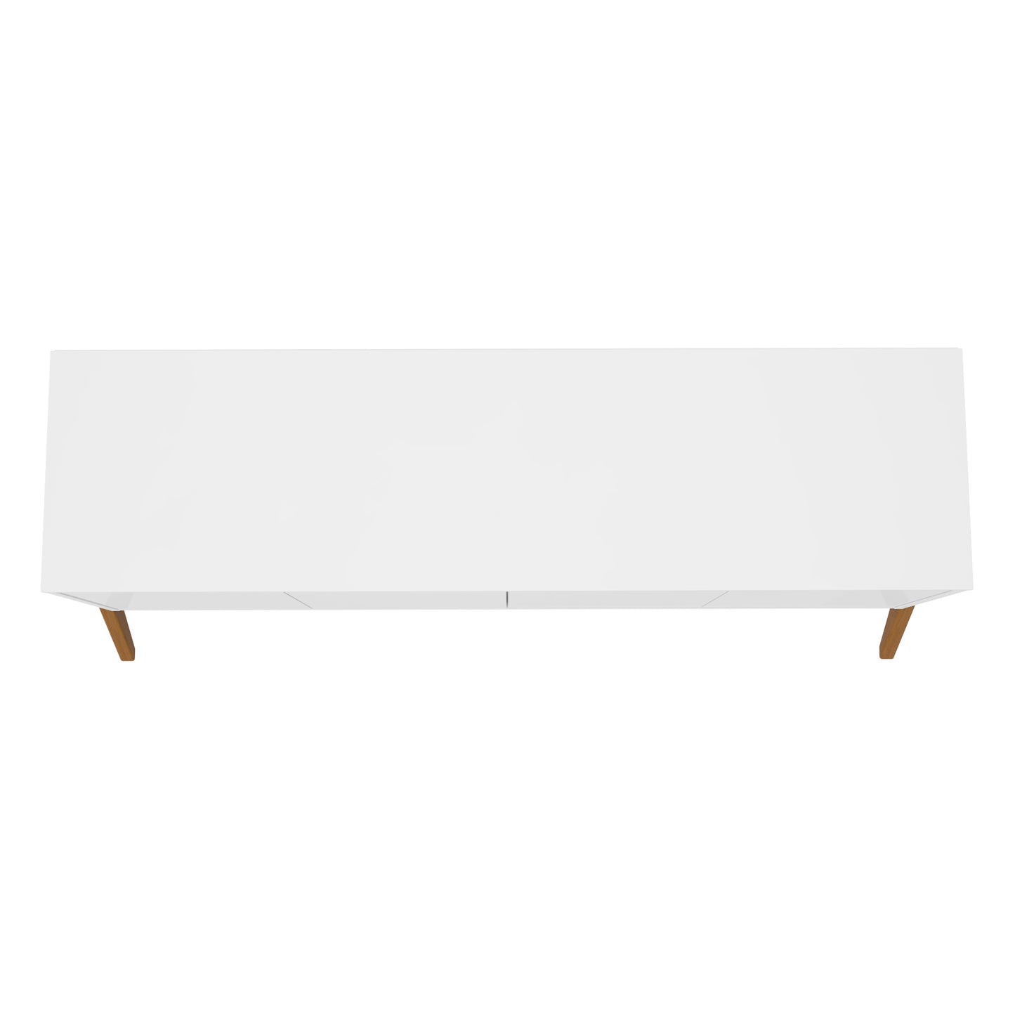 Manhattan Comfort Mid-Century Modern Gales 63.32 Sideboard with Solid Wood Legs in Matte White SB-62722-WH