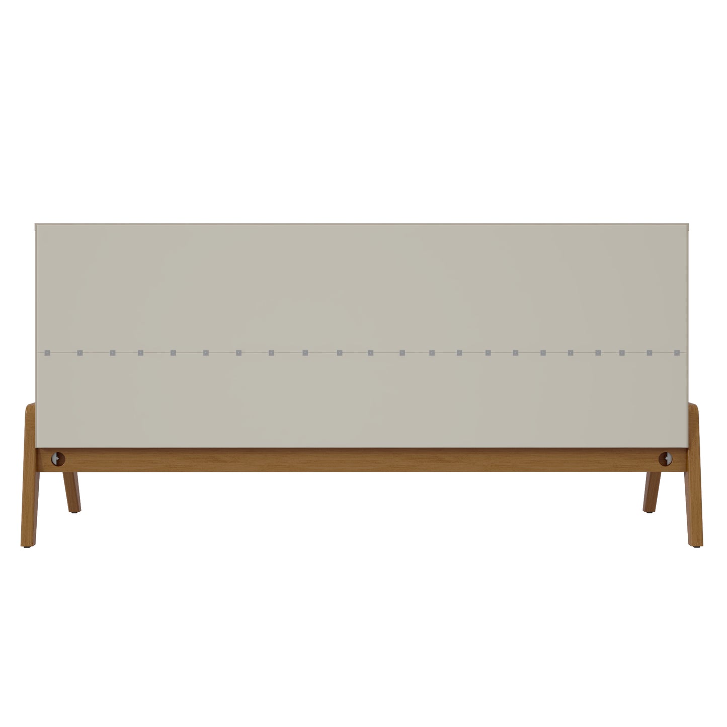 Manhattan Comfort Mid-Century Modern Gales 63.32 Sideboard with Solid Wood Legs in Matte White SB-62722-WH