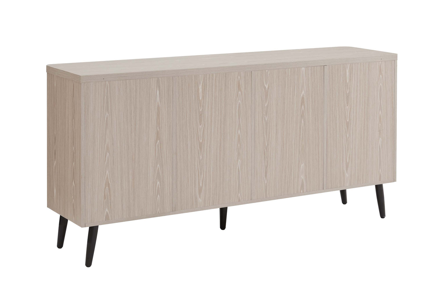 Jodie Mid-Century Modern Fluted Sideboard with Ample Storage and Shelving SB001