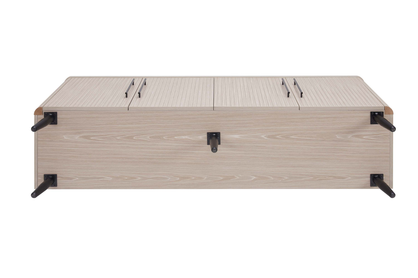 Jodie Mid-Century Modern Fluted Sideboard with Ample Storage and Shelving SB001