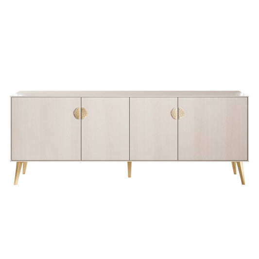 Manhattan Comfort Haley 78.7" Mid-Century Modern Sideboard in White SB002-WH