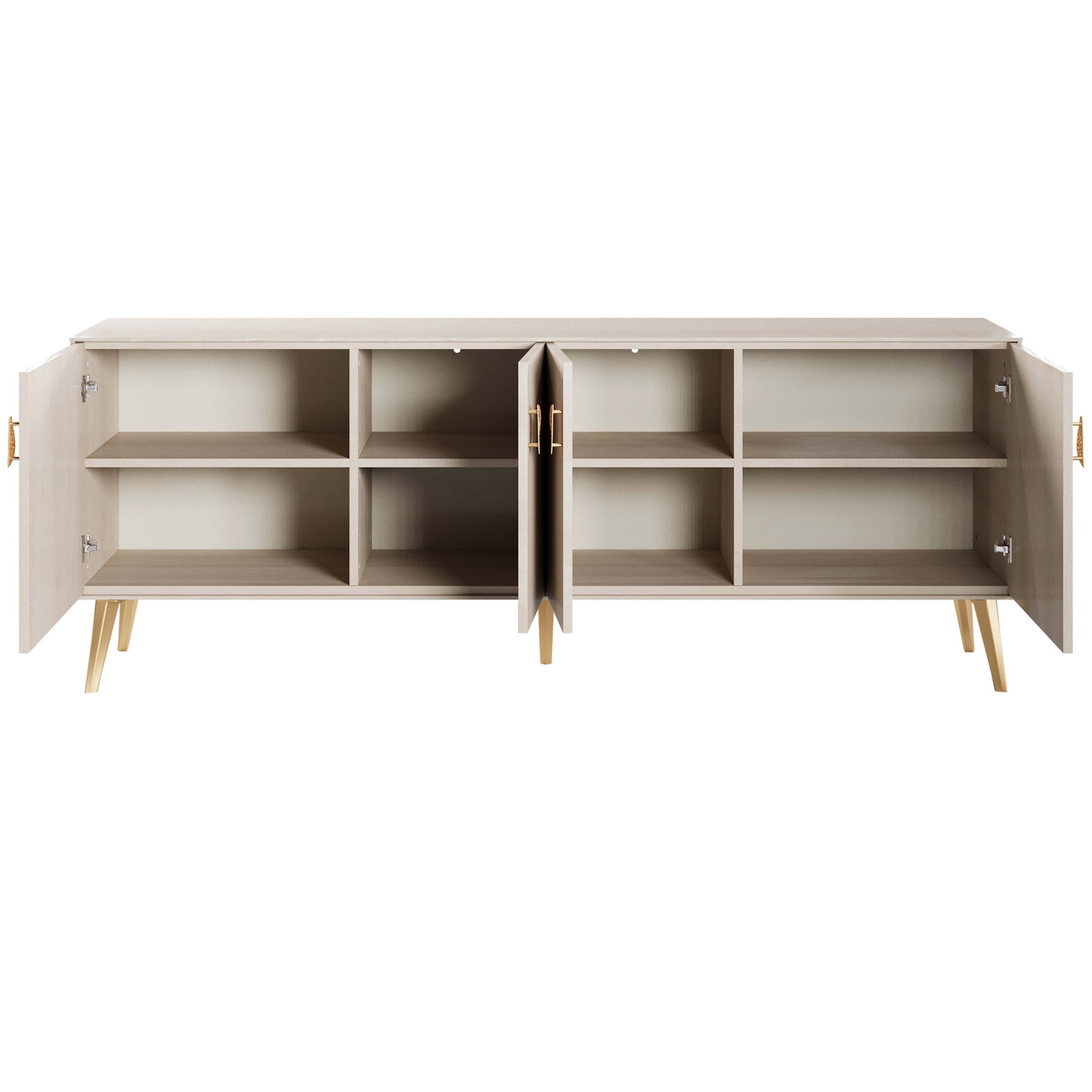 Manhattan Comfort Haley 78.7" Mid-Century Modern Sideboard in White SB002-WH