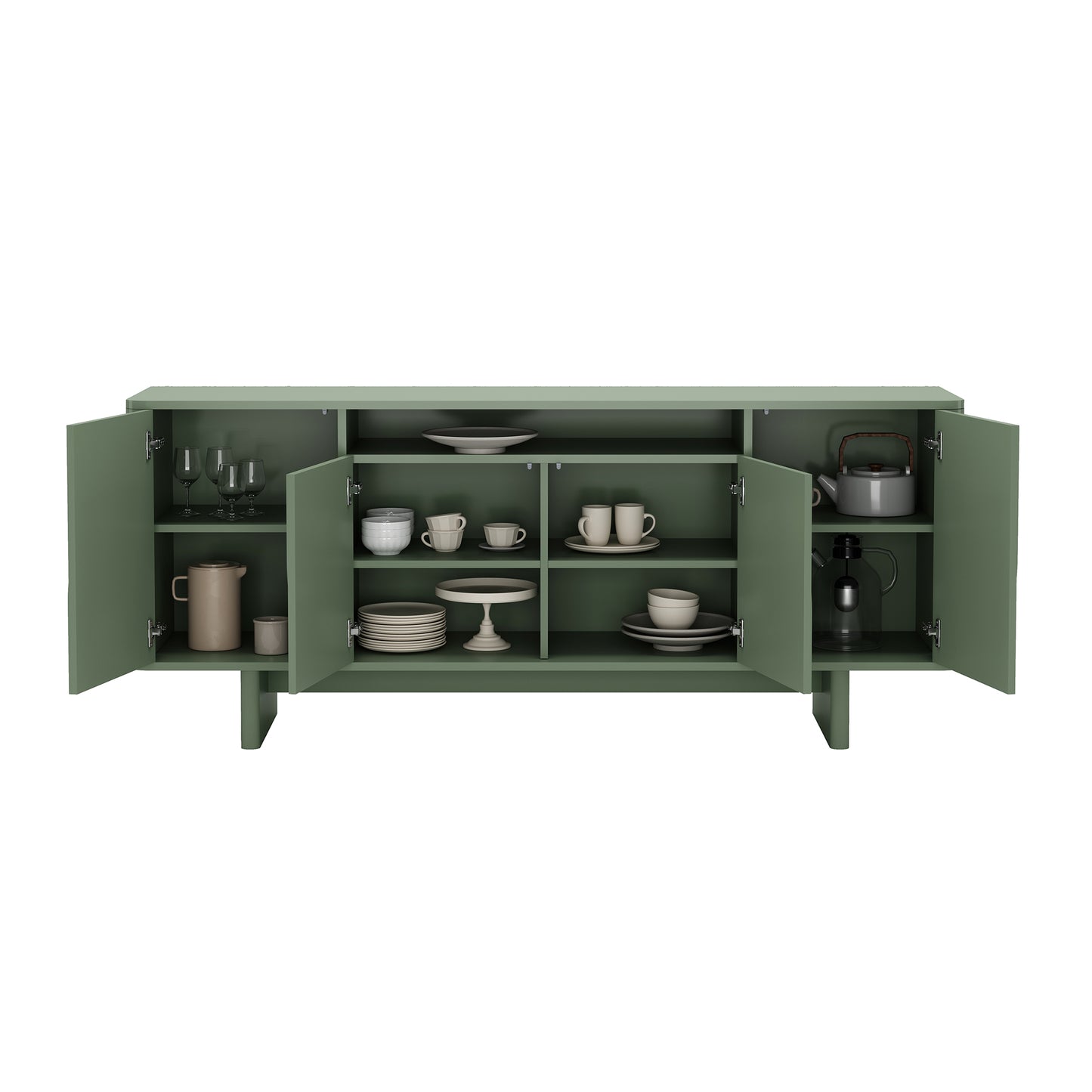 Ella Modern 71" Sideboard Contemporary Storage Buffet for Living Room Dining