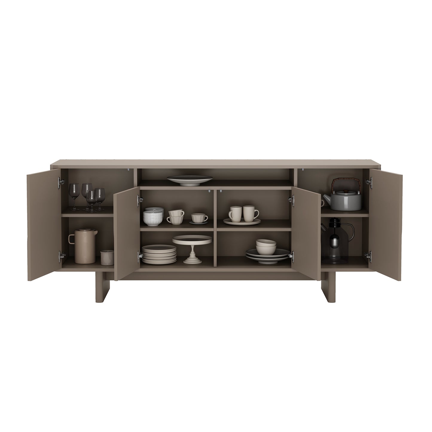 Ella Modern 71" Sideboard Contemporary Storage Buffet for Living Room Dining