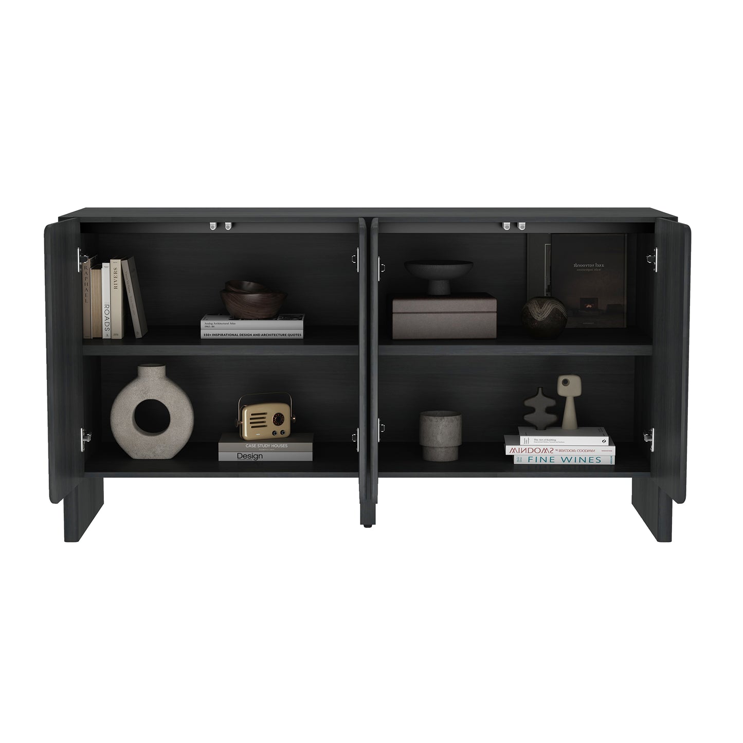 Linda Modern 60" Sideboard in Charcoal Gray SB008-GY
