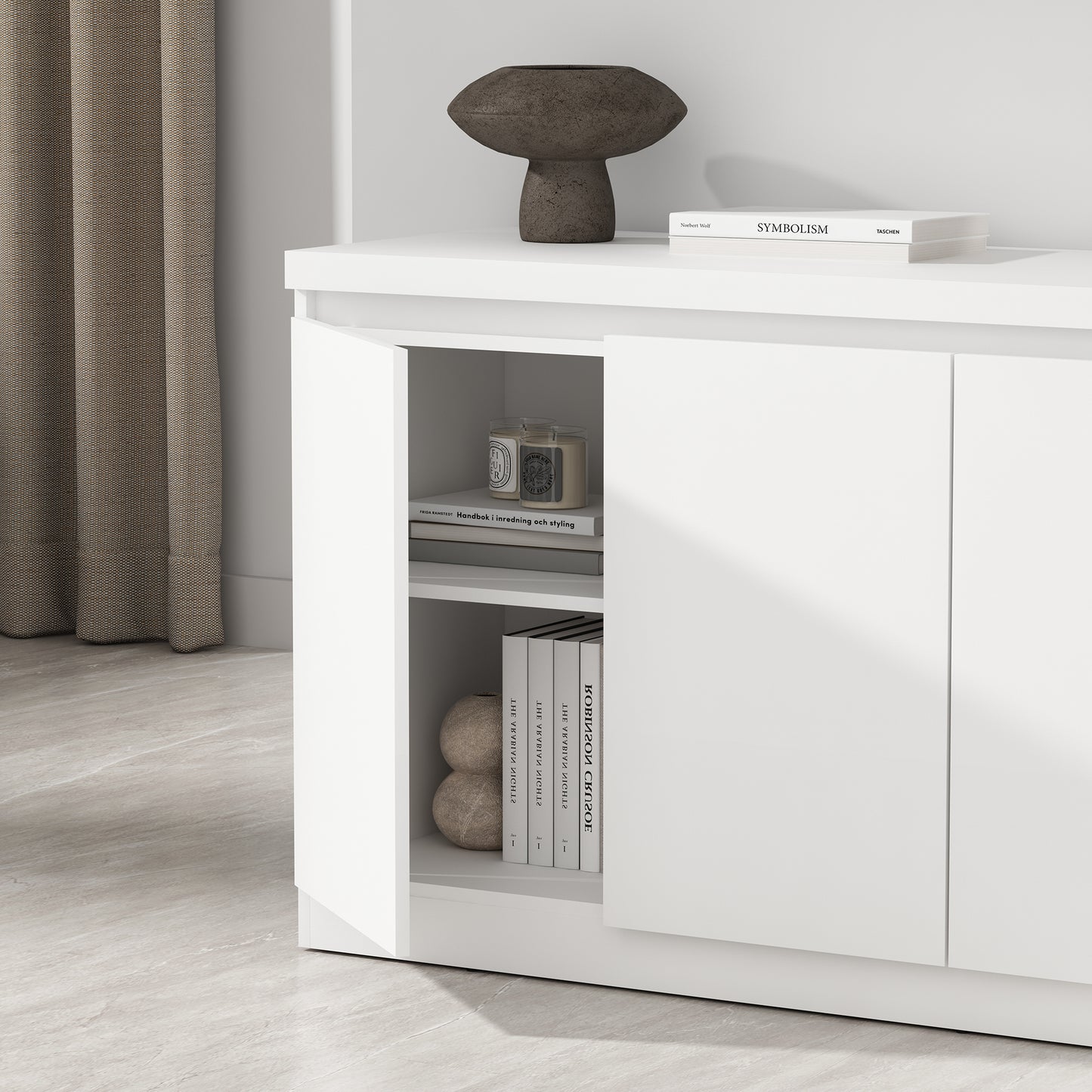Griffin Modern 62" Sideboard in White SB1006-WH
