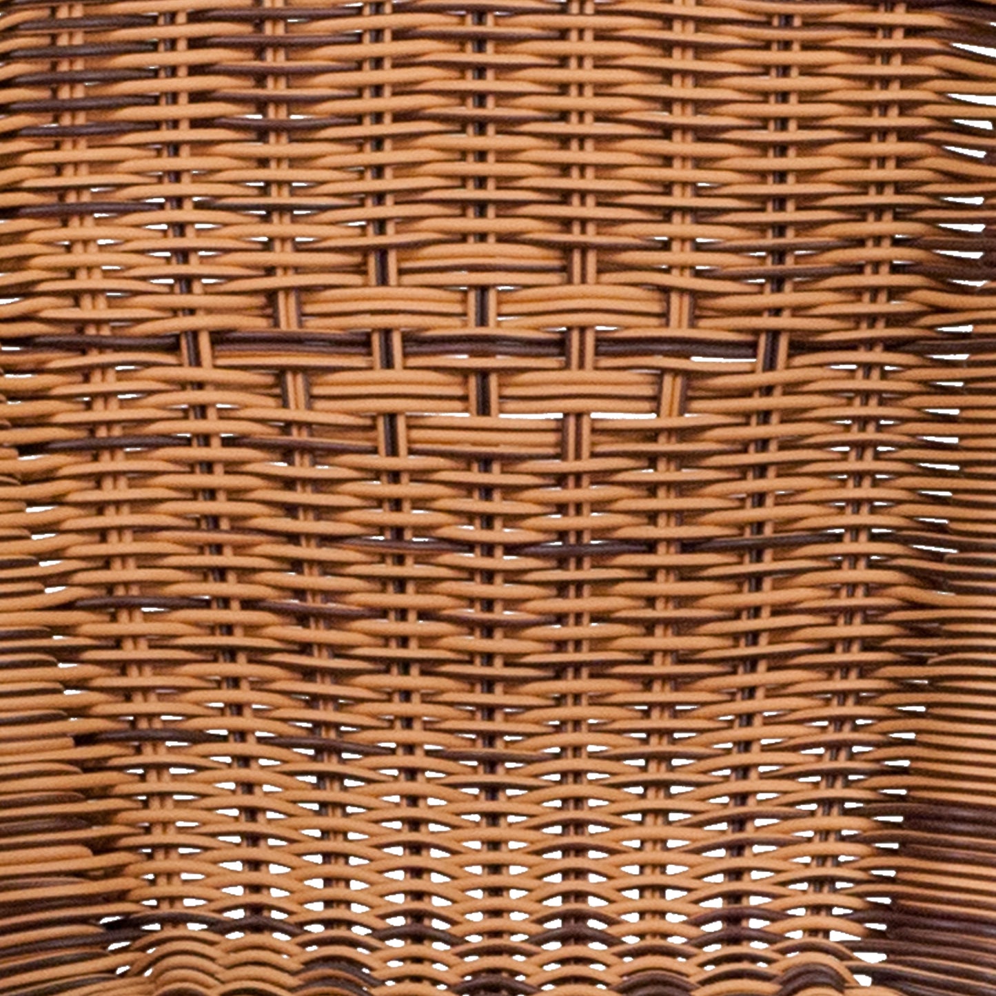 Cadiz Series Burning Brown Rattan Restaurant Patio Chair with Dark Red Bamboo-Aluminum Frame Burning Brown Rattan/Dark Red Bamboo-Aluminum Frame