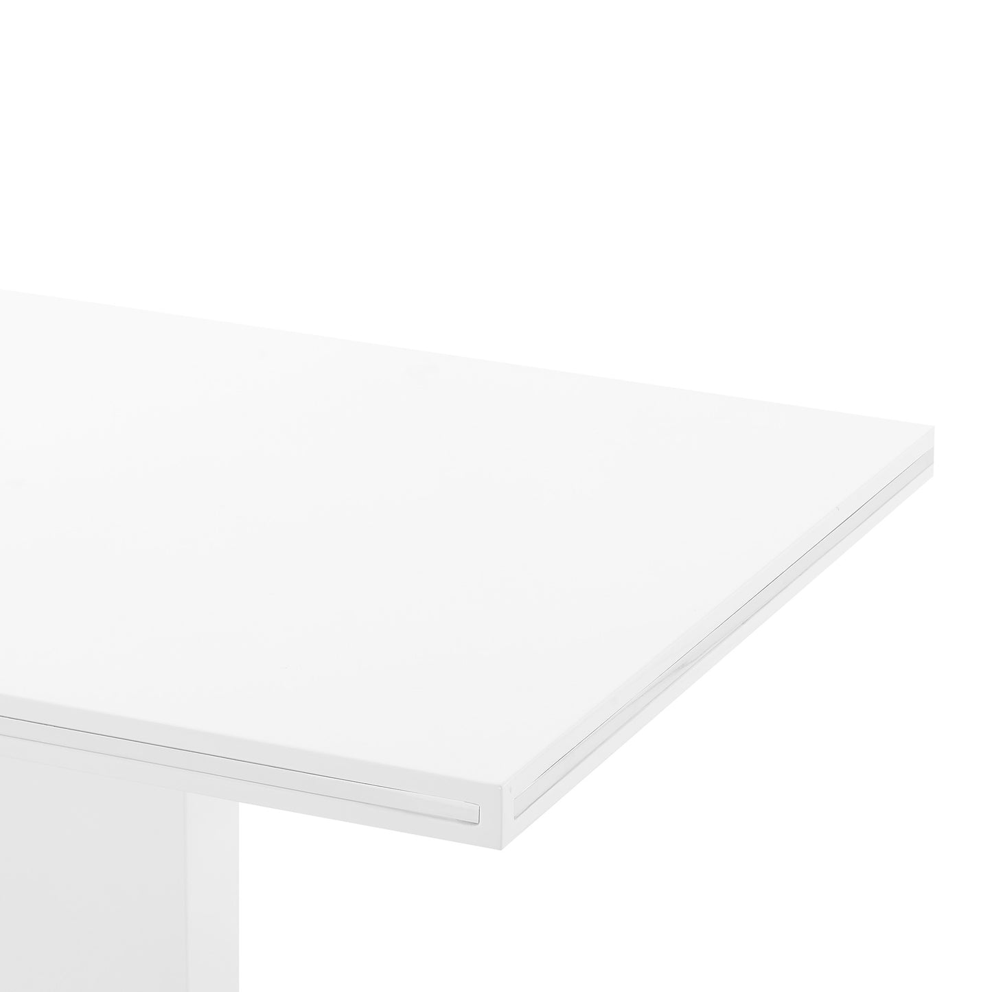 Amanda 3 Piece White Rectangular Dining Set