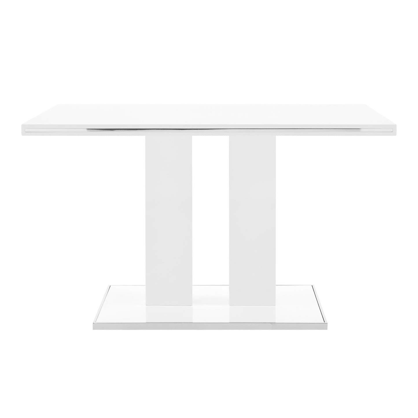 Amanda 5 Piece White Rectangular Dining Set