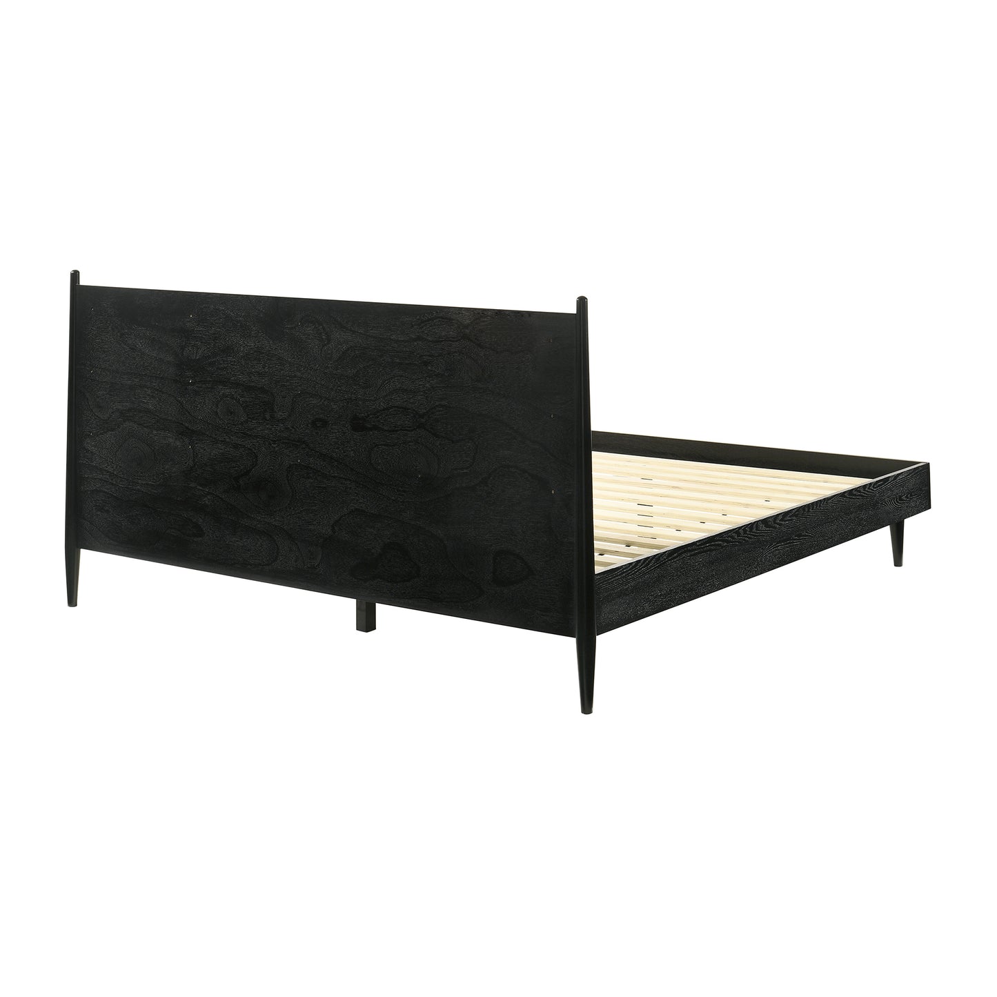 Artemio King 3 Piece Wood Bedroom Set in Black Finish