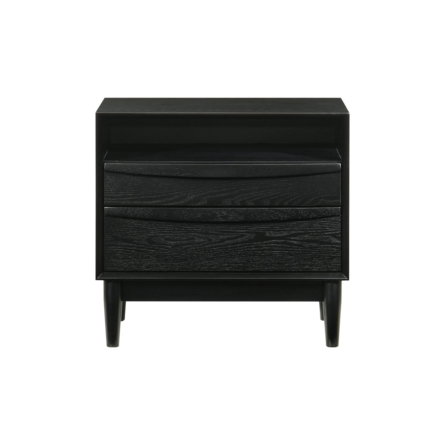 Artemio King 3 Piece Wood Bedroom Set in Black Finish