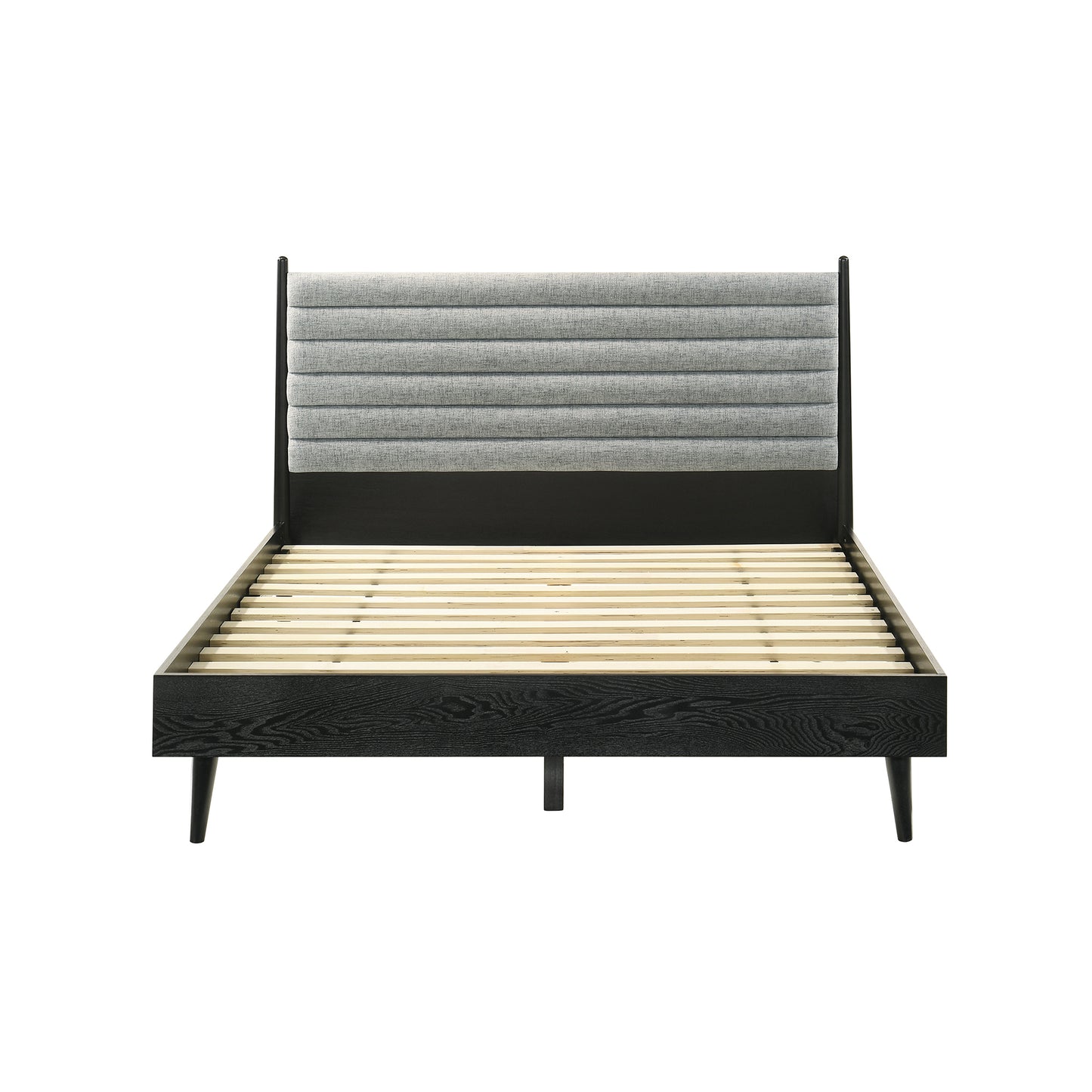 Artemio Queen 3 Piece Wood Bedroom Set in Black Finish