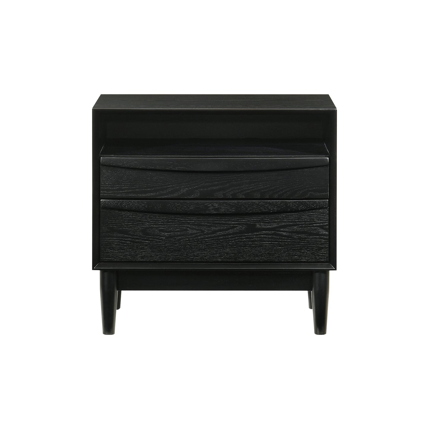 Artemio Queen 3 Piece Wood Bedroom Set in Black Finish