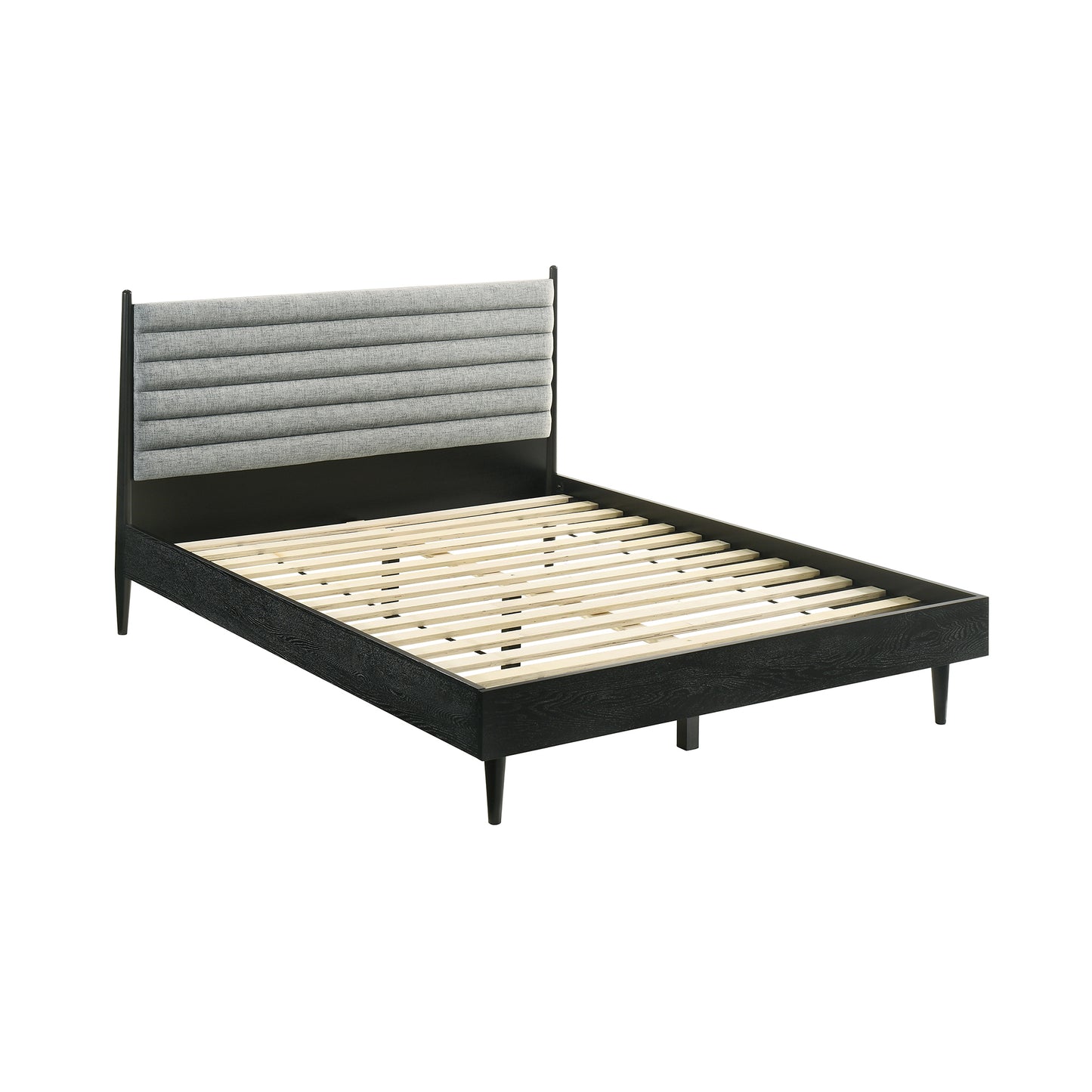 Artemio Queen 4 Piece Wood Bedroom Set in Black Finish