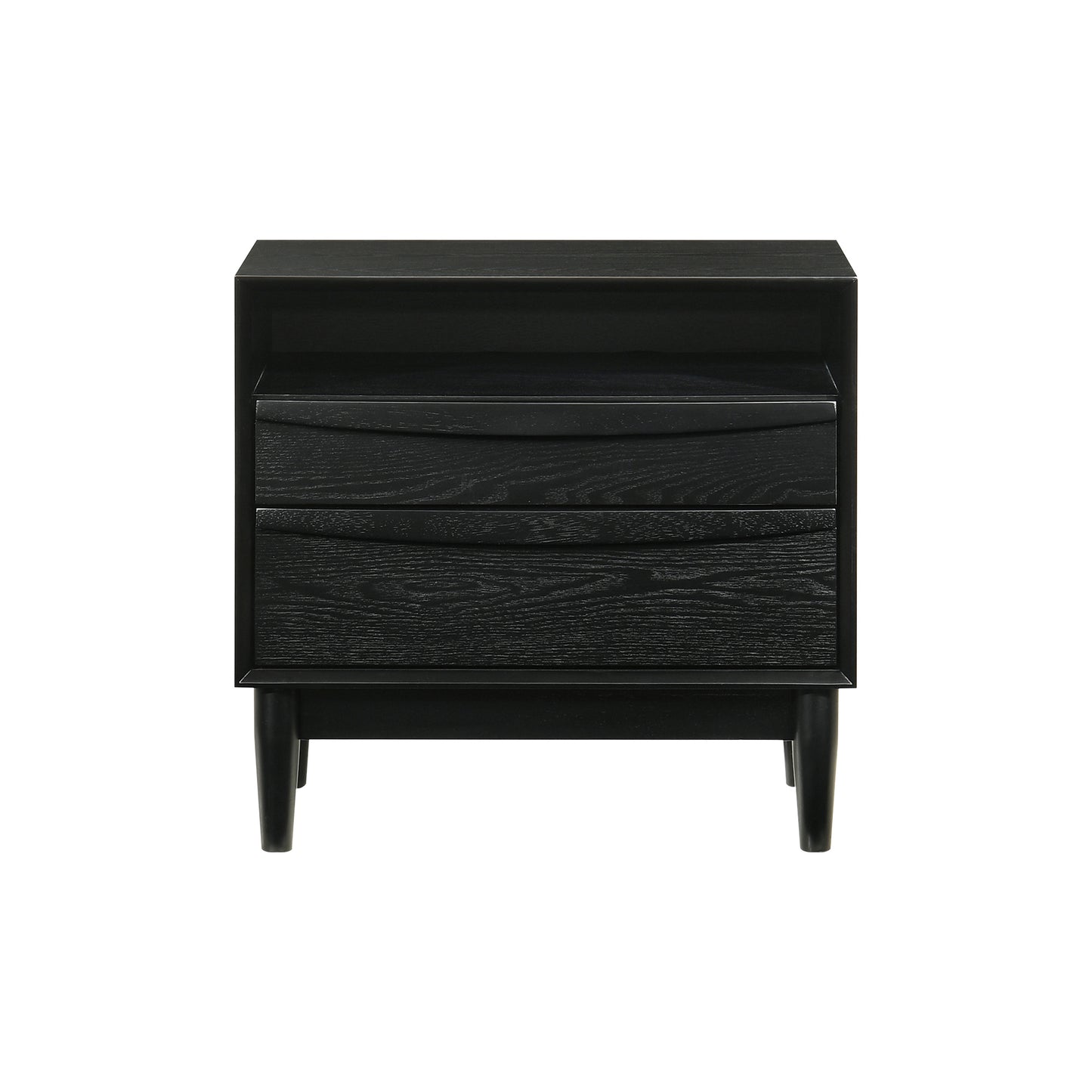 Artemio Queen 4 Piece Wood Bedroom Set in Black Finish