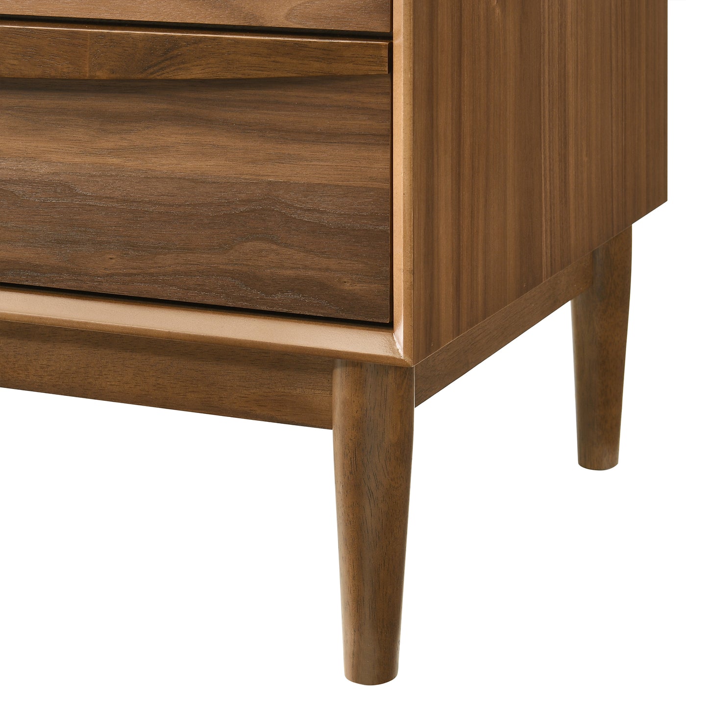 Artemio King 3 Piece Wood Bedroom Set in Walnut Finish