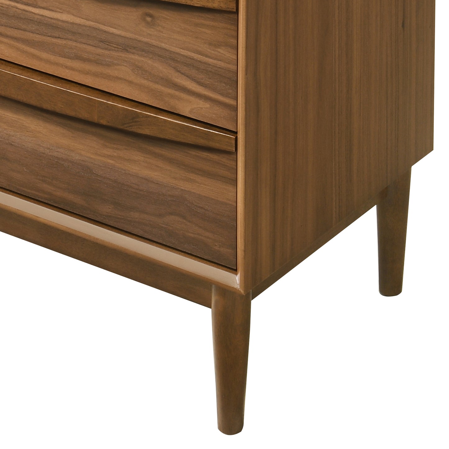 Artemio King 4 Piece Wood Bedroom Set in Walnut Finish