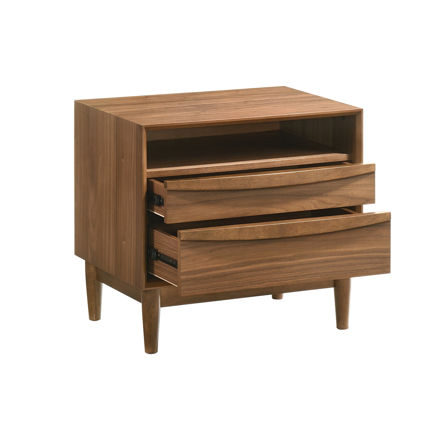 Artemio Queen 3 Piece Wood Bedroom Set in Walnut Finish