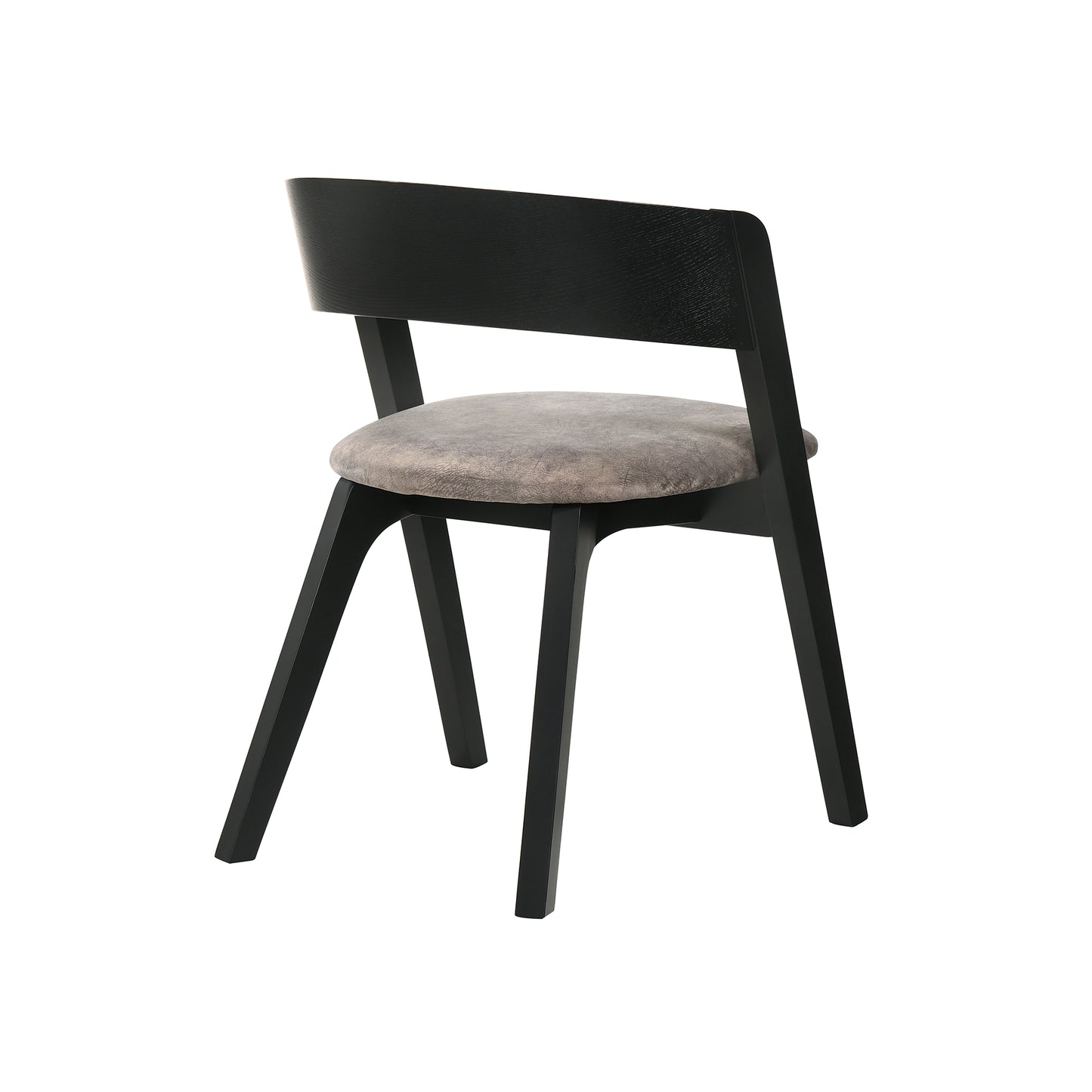 Cortina and Jackie 5 Piece Black Rectangular Dining Set
