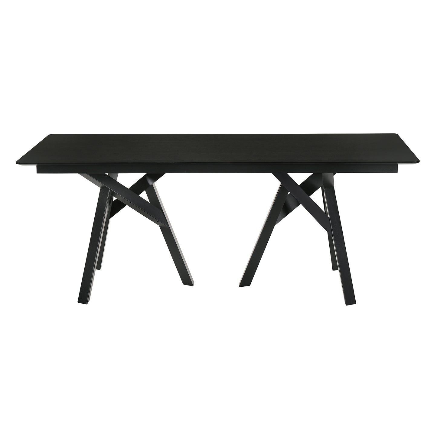 Cortina and Jackie 5 Piece Black Rectangular Dining Set