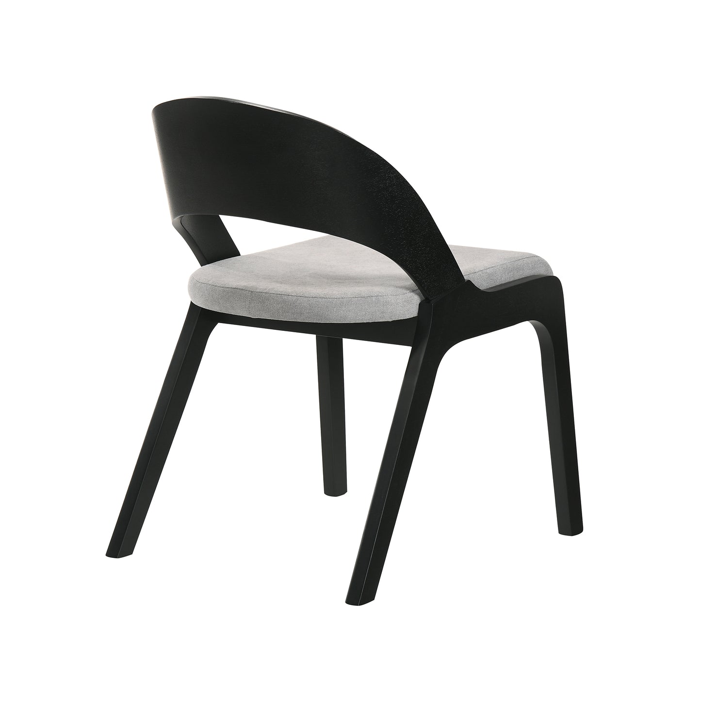 Cirque and Polly 5 Piece Black Round Dining Set