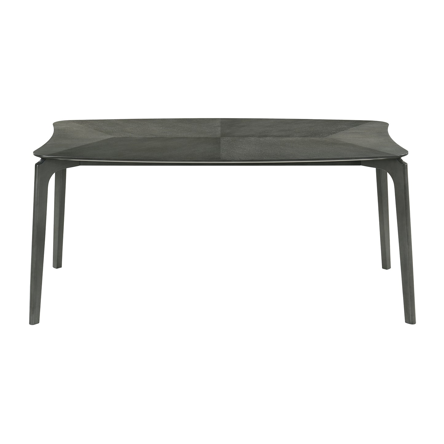 Kalia 5 Piece Wood Dining Set in Gray Finish with Gray Fabric