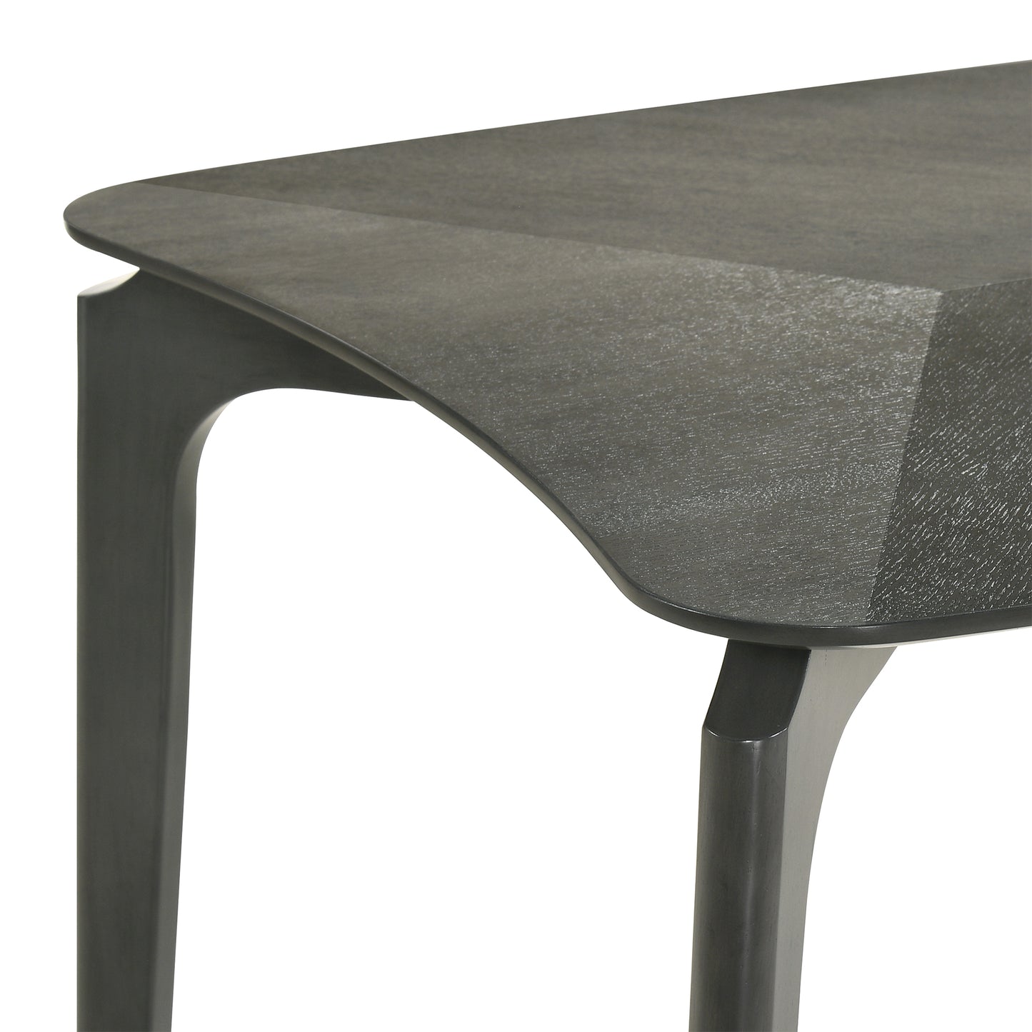 Kalia 5 Piece Wood Dining Set in Gray Finish with Gray Fabric