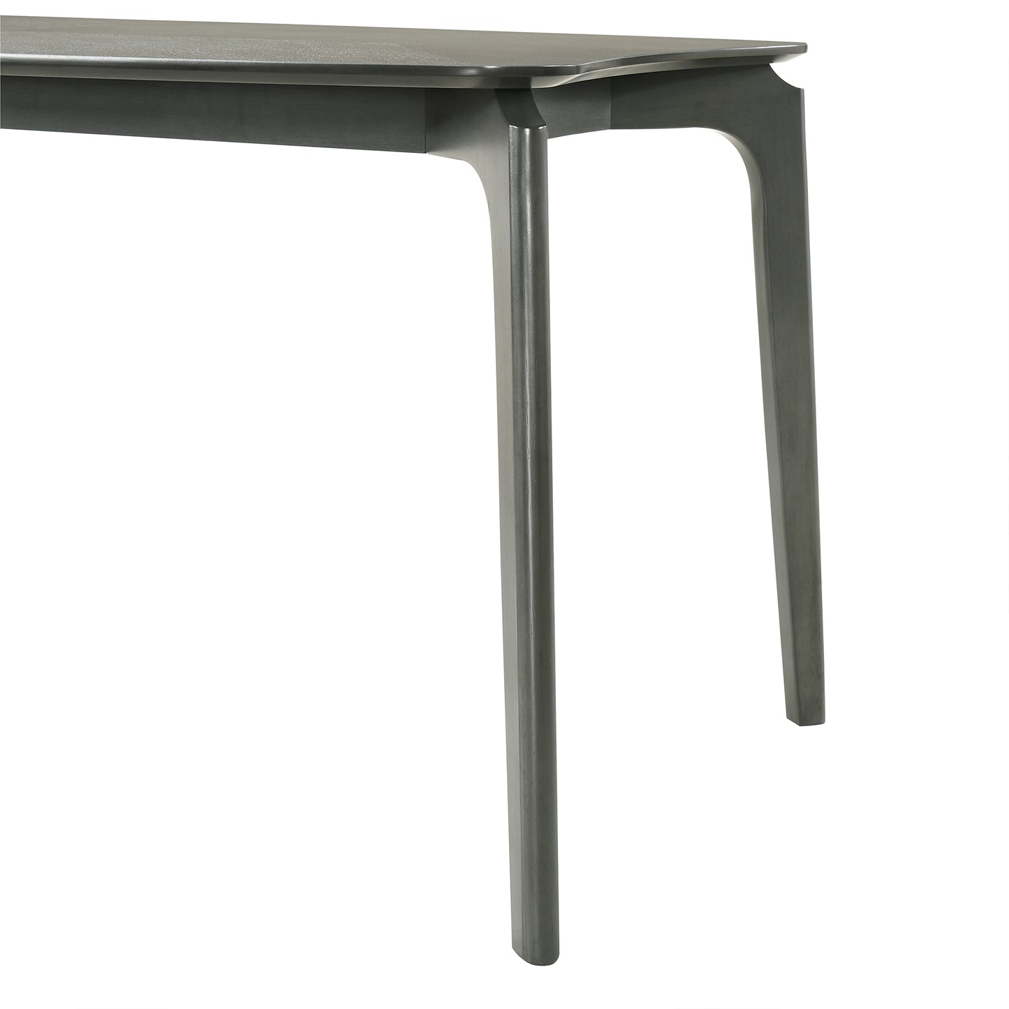 Kalia 5 Piece Wood Dining Set in Gray Finish with Gray Fabric