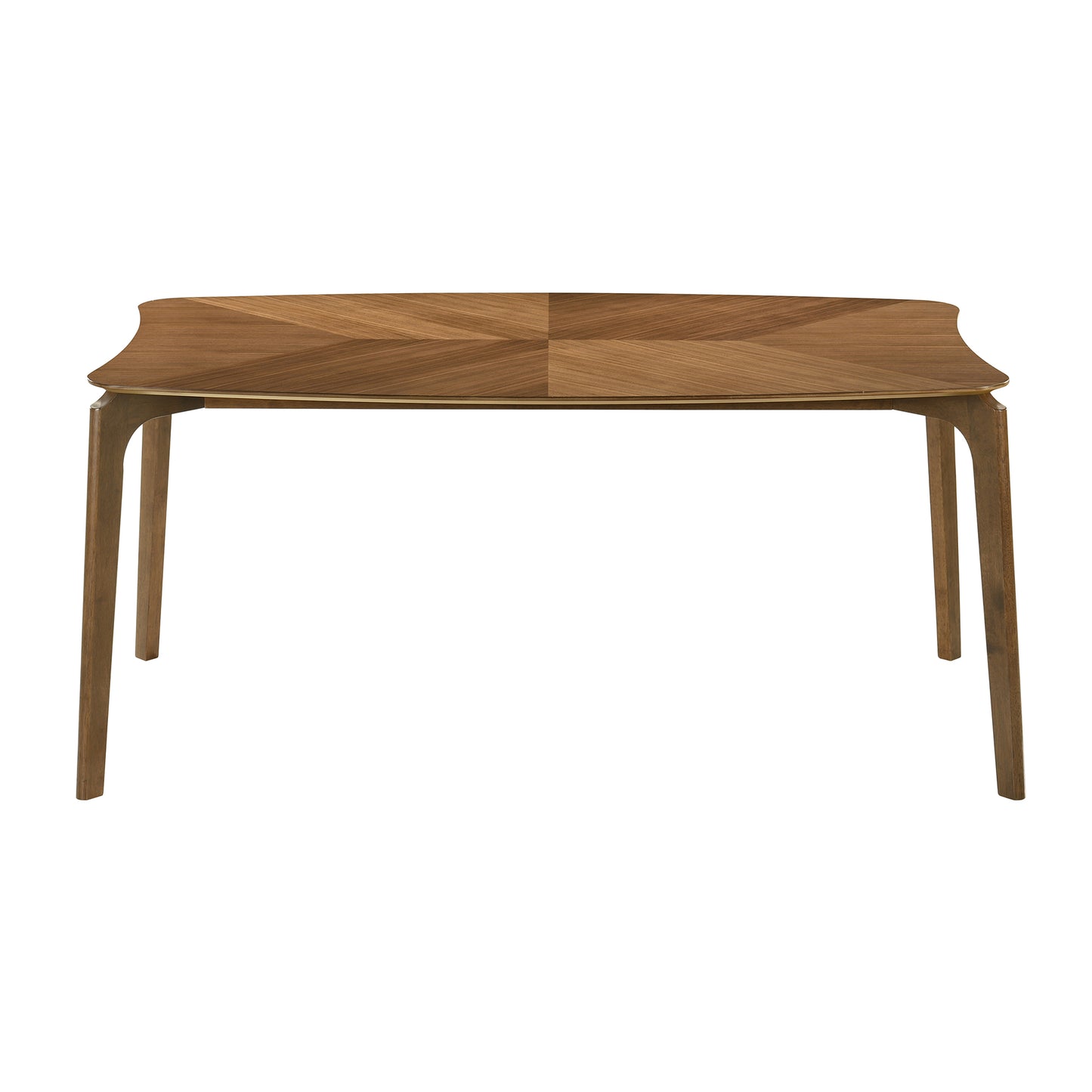 Kalia 5 Piece Wood Dining Set in Walnut Finish with Charcoal Fabric