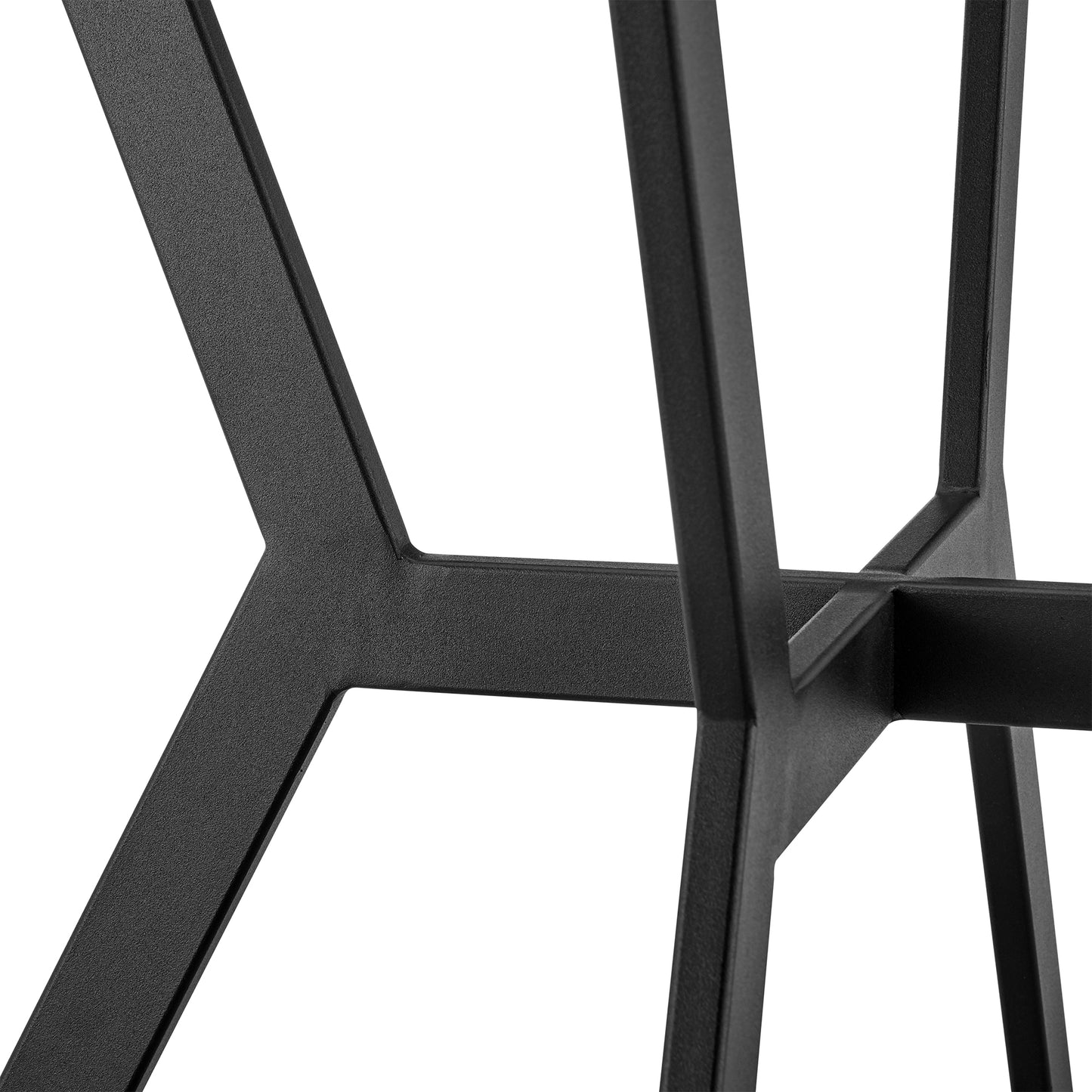 Naomi and Lorin 3-Piece Counter Height Dining Set in Black Metal and Gray Faux Leather