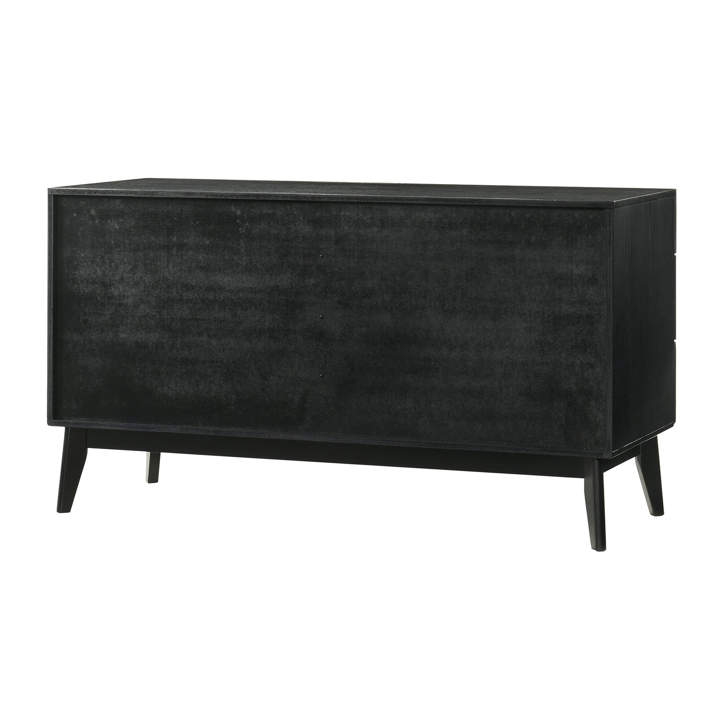 Petra King 4 Piece Wood Bedroom Set in Black Finish