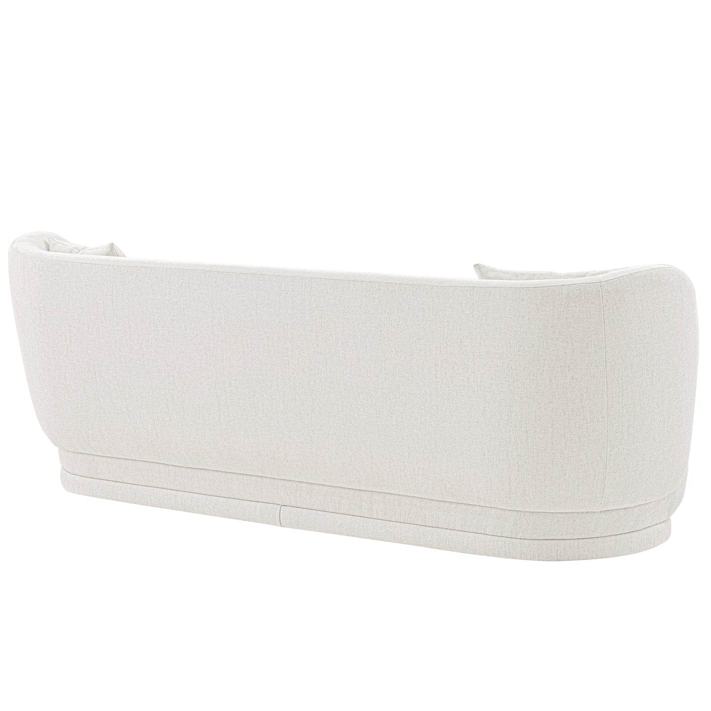 Manhattan Comfort Contemporary Siri Linen Weave 92.52 Sofa with Pillows