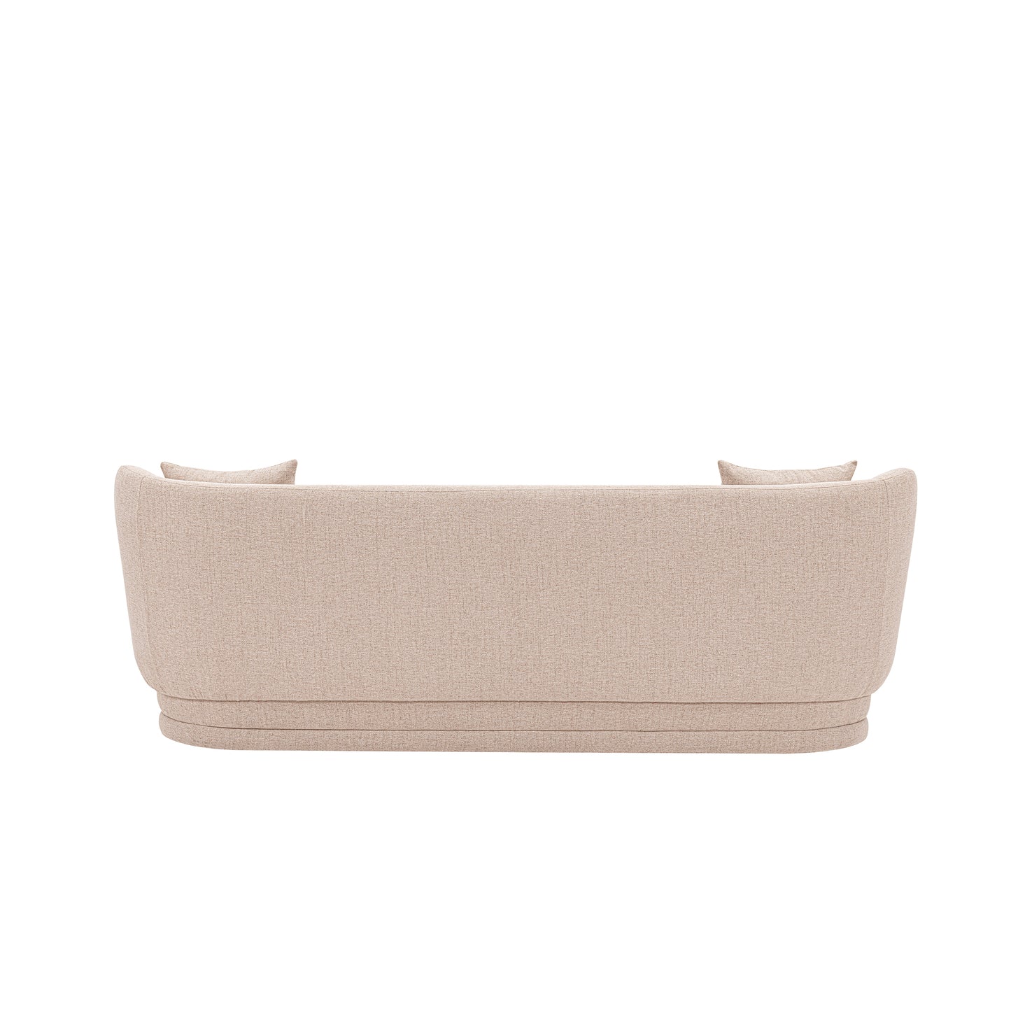 Manhattan Comfort Contemporary Siri Linen Weave 92.52 Sofa with Pillows