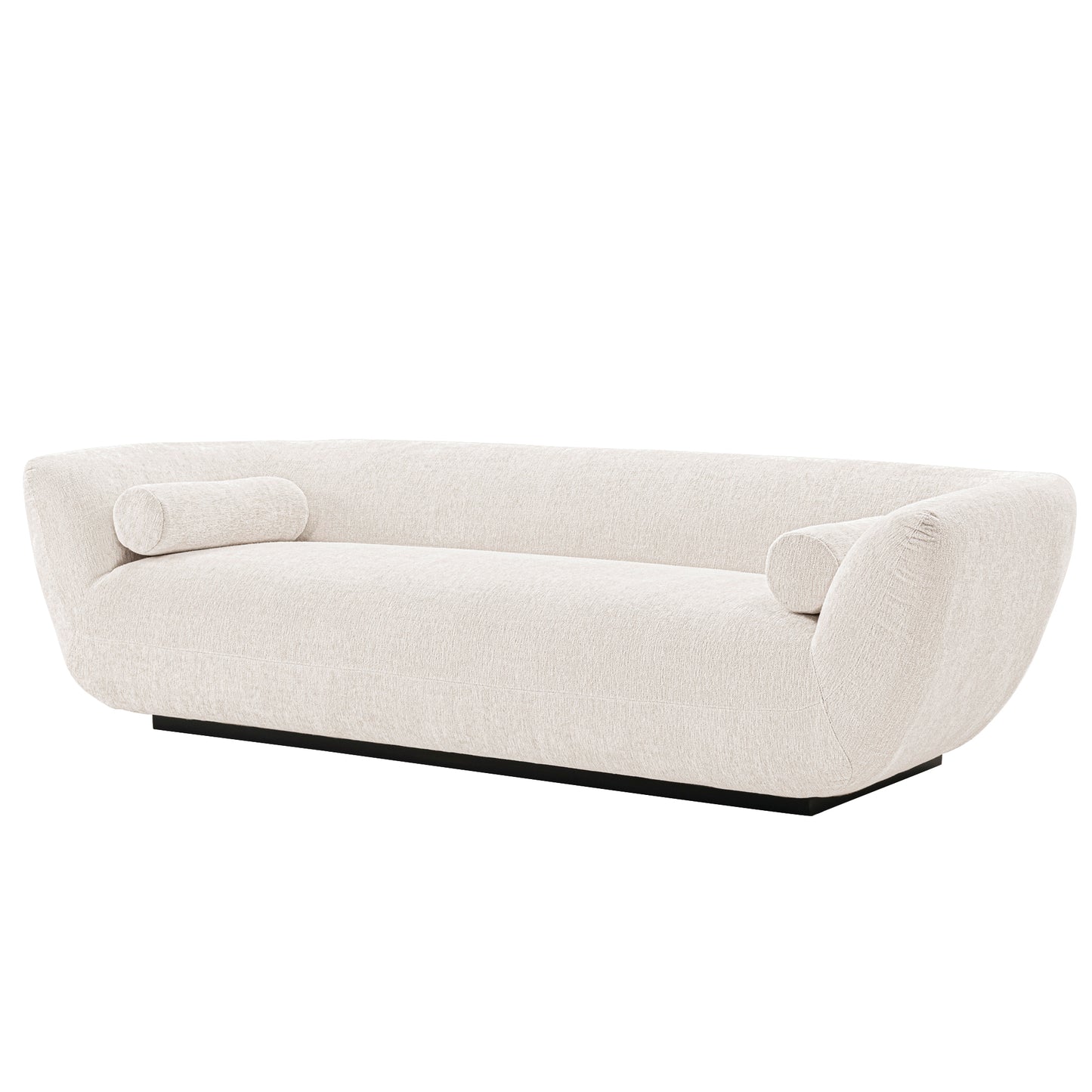 Manhattan Comfort Contemporary Ulka Chenille Sofa with Pillows