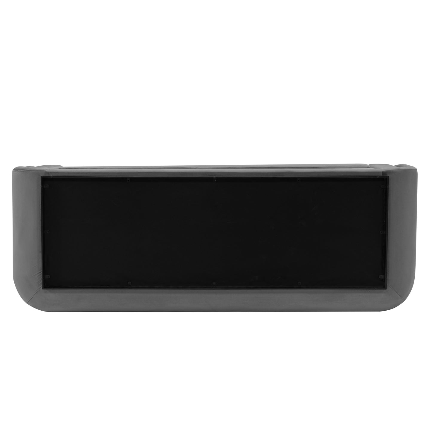 Manhattan Comfort Contemporary Edmonda Velvet Sofa with Pillows