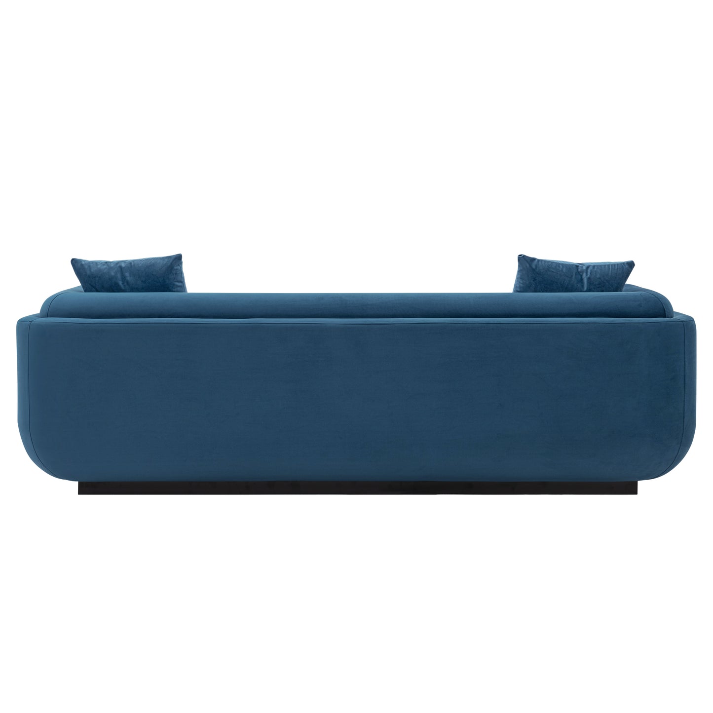 Manhattan Comfort Contemporary Edmonda Velvet Sofa with Pillows