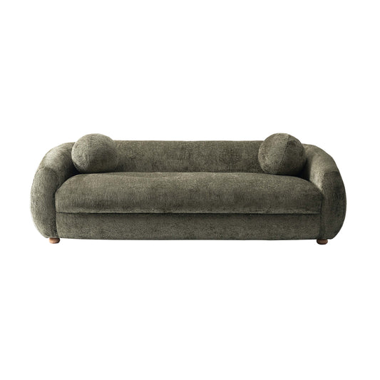 Tribeca Mid-Century Modern Chenille Sofa for Living Room Upholstered Contemporary Design