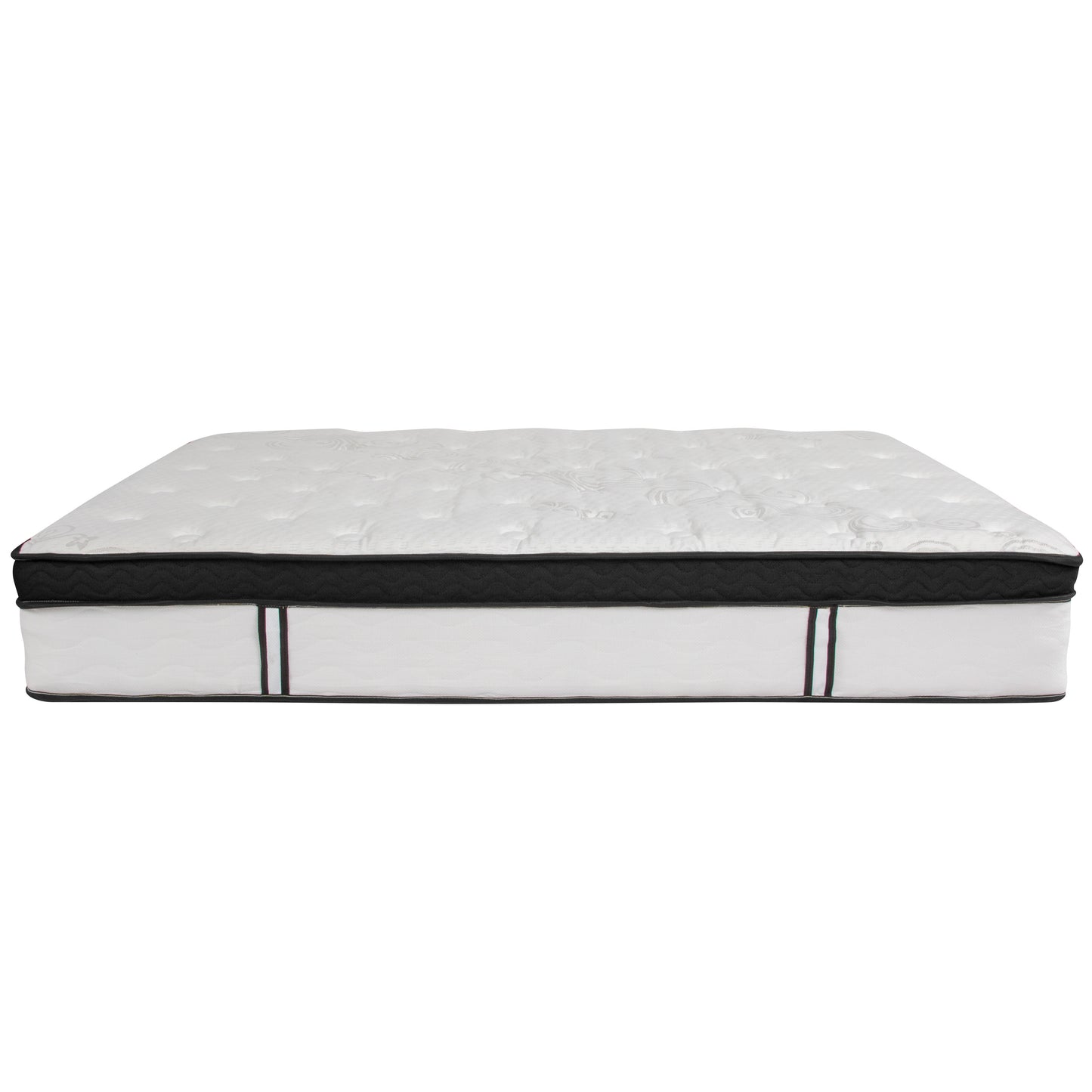 Roxbury Queen Size Tufted Upholstered Platform Bed in Beige Fabric with Memory Foam Mattress Beige SL-BMF-19-GG