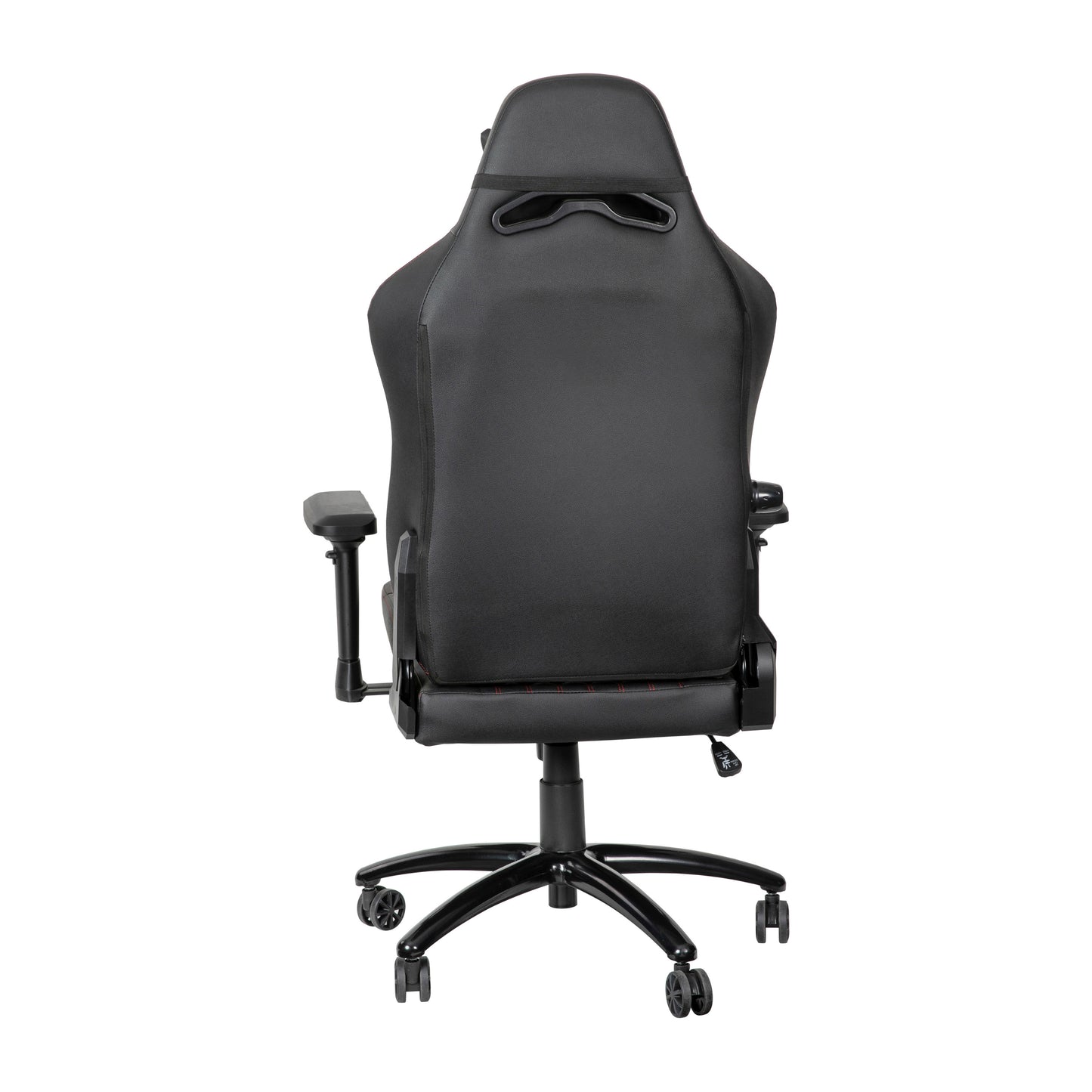 Falco Ergonomic High Back Adjustable Gaming Chair with 4D Armrests, Headrest Pillow, and Adjustable Lumbar Support, Black with Red Stitching Black with Red Trim