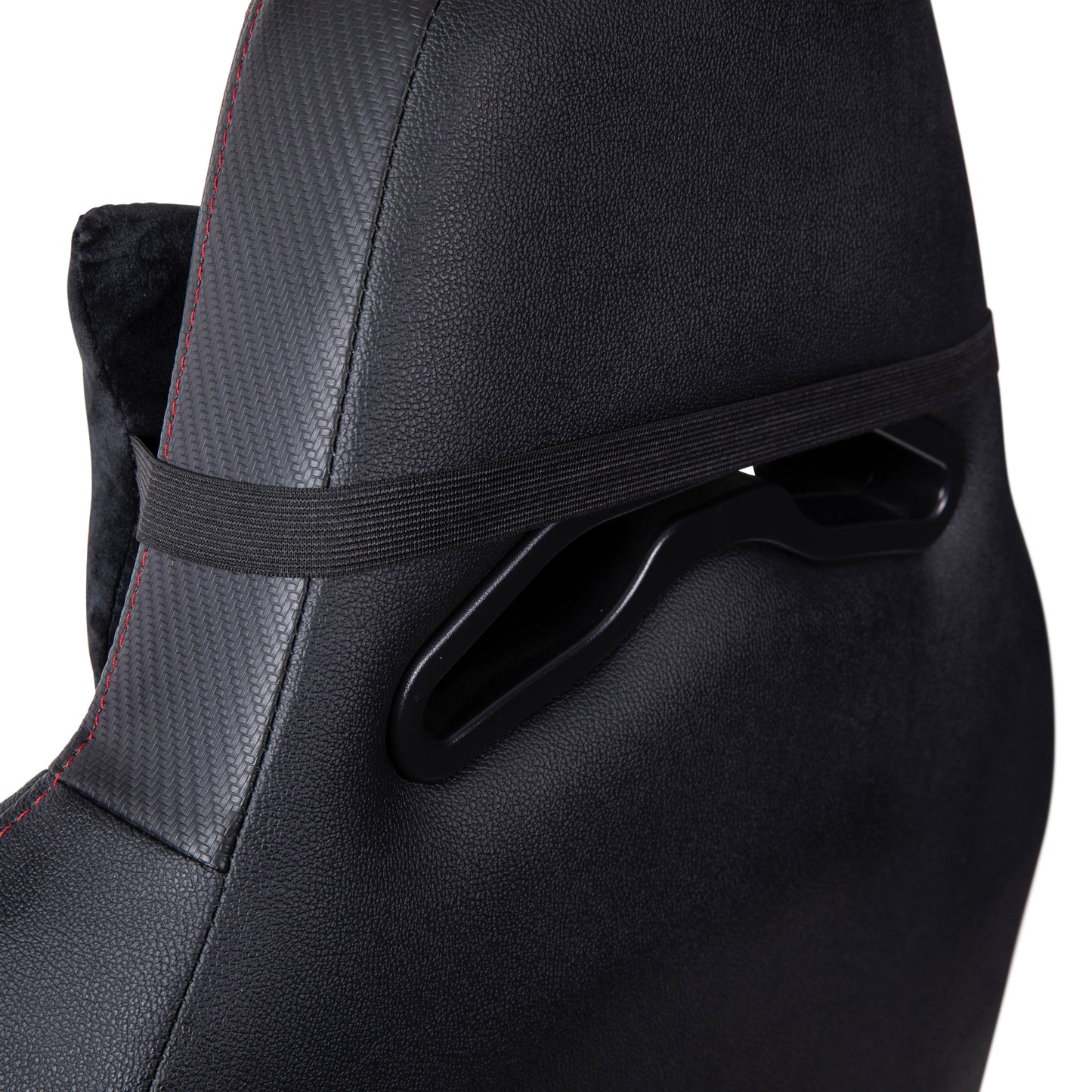 Falco Ergonomic High Back Adjustable Gaming Chair with 4D Armrests, Headrest Pillow, and Adjustable Lumbar Support, Black with Red Stitching Black with Red Trim