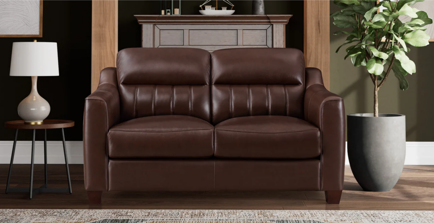 Uptown Loveseat Chestnut Brown