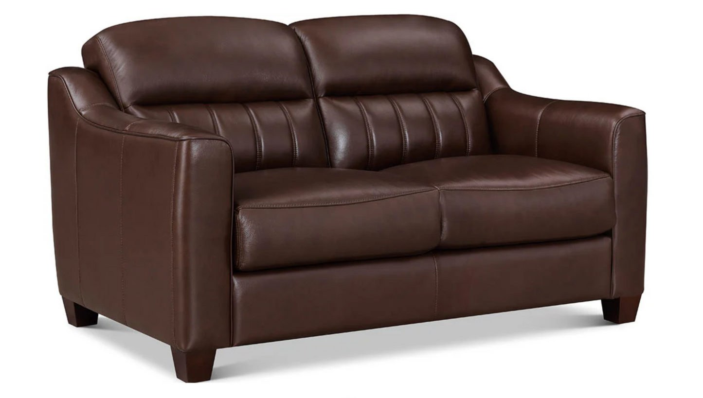 Uptown Loveseat Chestnut Brown