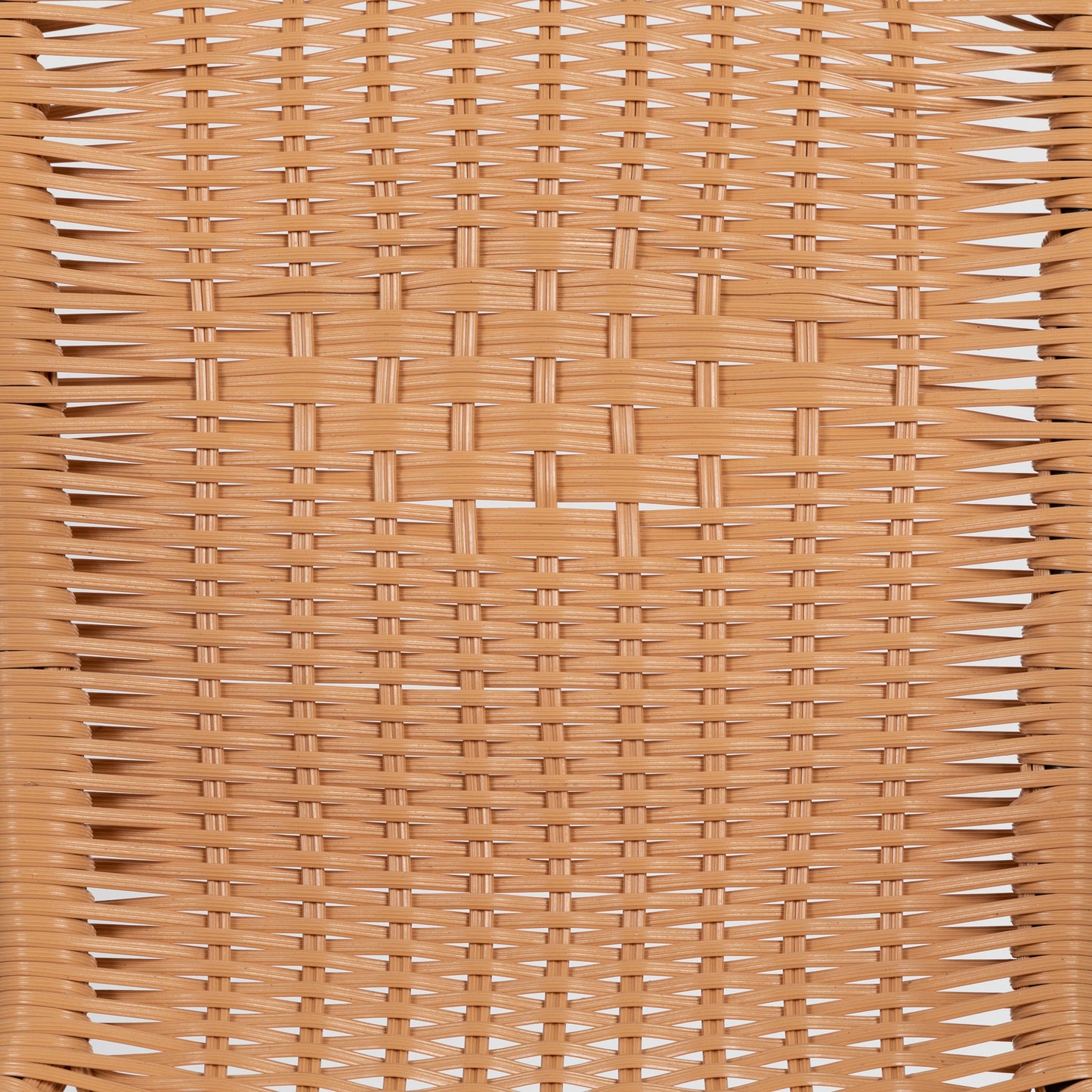 Lila Set of 2 Commercial Grade Beige Rattan Indoor-Outdoor Restaurant Stack Chairs Beige 2-TLH-037-BGE-GG