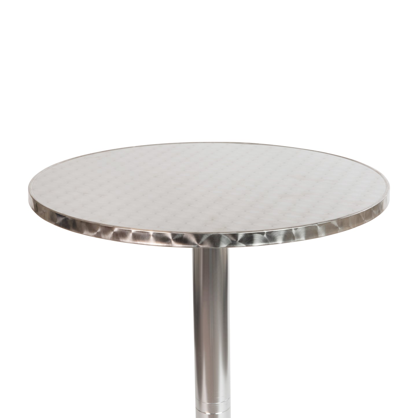 Mellie 23.5" Round Aluminum Indoor-Outdoor Bar Height Table Aluminum