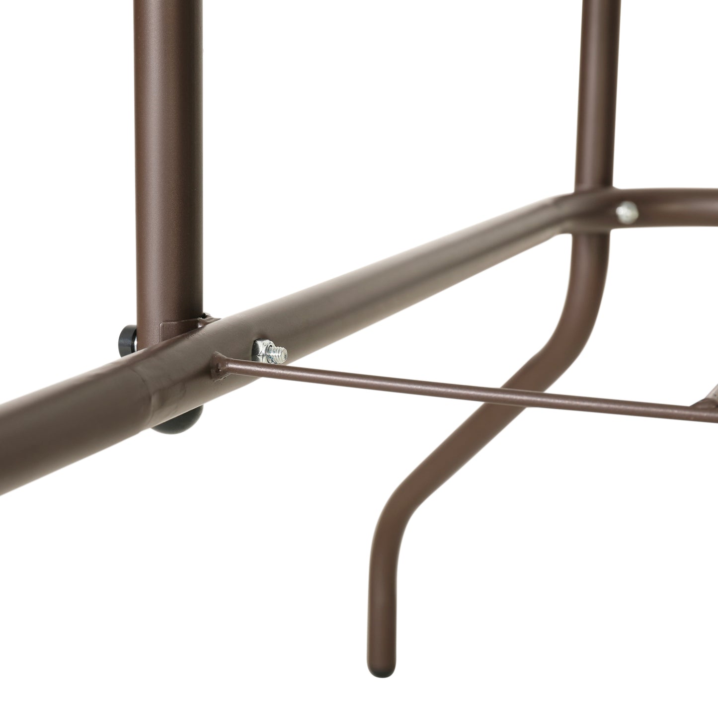 Tory 31.5" x 55" Bronze Rectangular Tempered Glass Metal Table with Umbrella Hole Clear Top/Bronze Frame TLH-089-BZ-GG