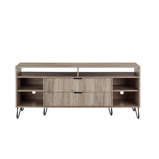 Dumbo Modern 63" Fluted TV Stand in Rustic Gray TV001-GY