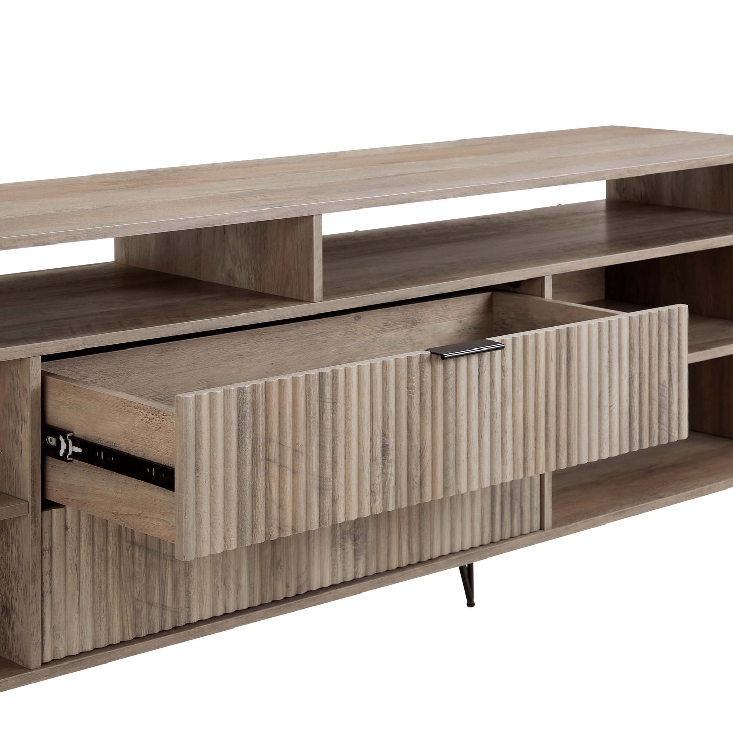 Dumbo Modern Fluted TV Stand TV002 — Contemporary Media Console for Living Room