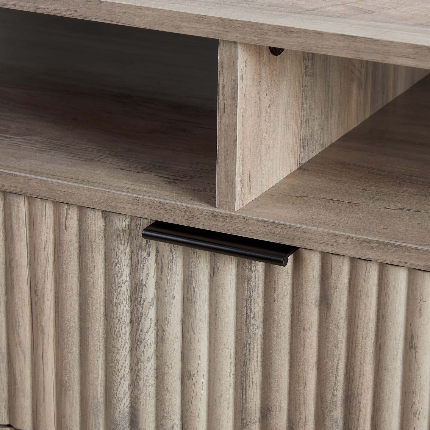 Dumbo Modern Fluted TV Stand TV002 — Contemporary Media Console for Living Room