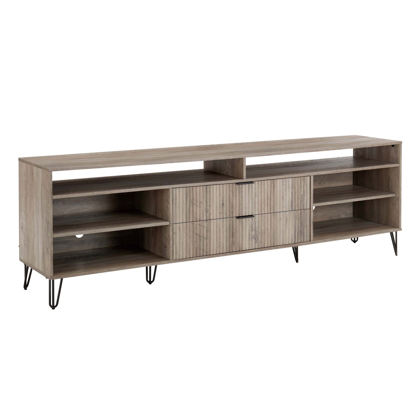 Dumbo Modern Fluted TV Stand TV002 — Contemporary Media Console for Living Room
